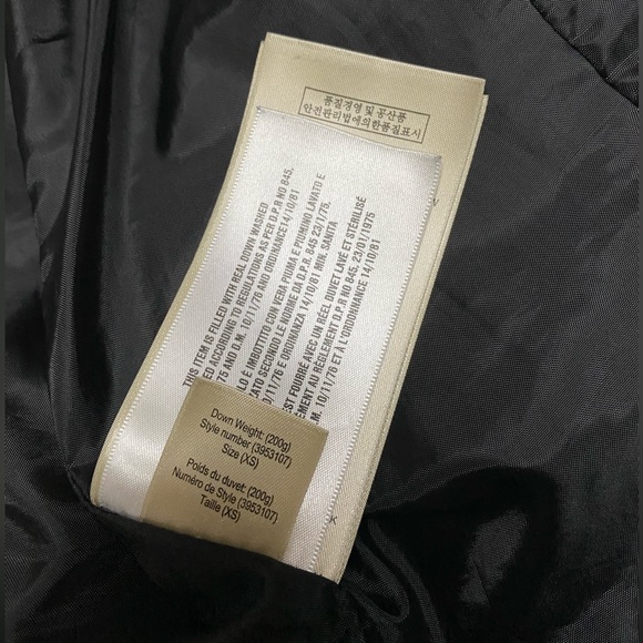 BURBERRY DOWN COAT JACKET PARKA BLACK XS - Picture 10 of 16